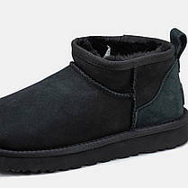 Зимові Черевики UGG Classic Ultra Mini Black / УГГ Класик Ультра Міні Чорні, фото 5