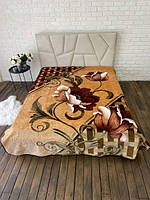 Плед стрижений з тиснений Лілія Полуторний 160х210, 2,5кг.