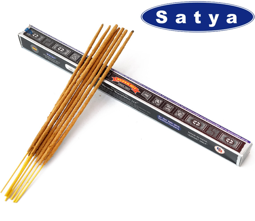 Пахощі ароматичні палички Сатья Супер Хіт 10 грам Satya Super Hit Square, фото 1