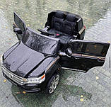 Дитячий електромобіль Джип Toyota  Land Cruiser  JJ2022 з пультом радіокерування для дітей 3-8 років чорний, фото 10