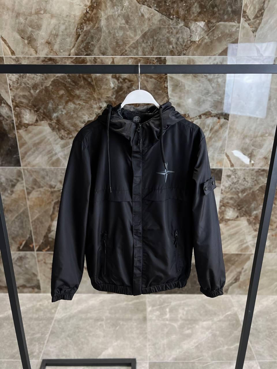 Чоловіча куртка вітровка STONE ISLAND M2070 чорна