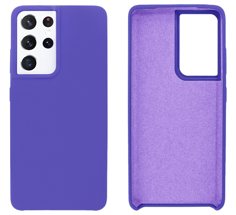 Чохол Silicone case Camera Protective для Samsung S21 Ultra (07) фіолетовий Ultraviolet