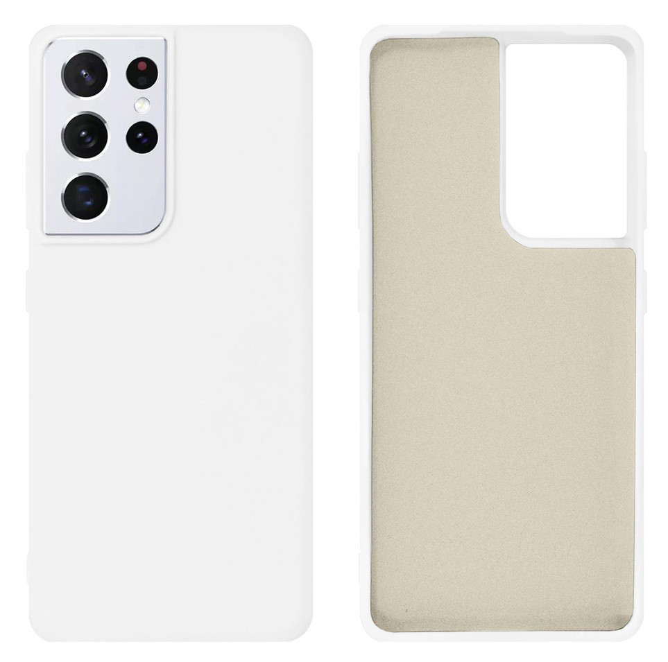 Чохол Silicone case Camera Protective для Samsung S22 Ultra (09) білий White