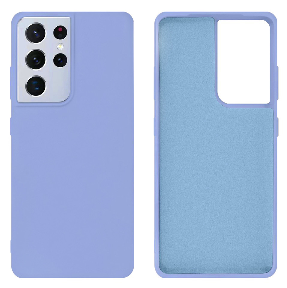 Чохол Silicone case Camera Protective для Samsung S21 Ultra (13) ліловий Lilac