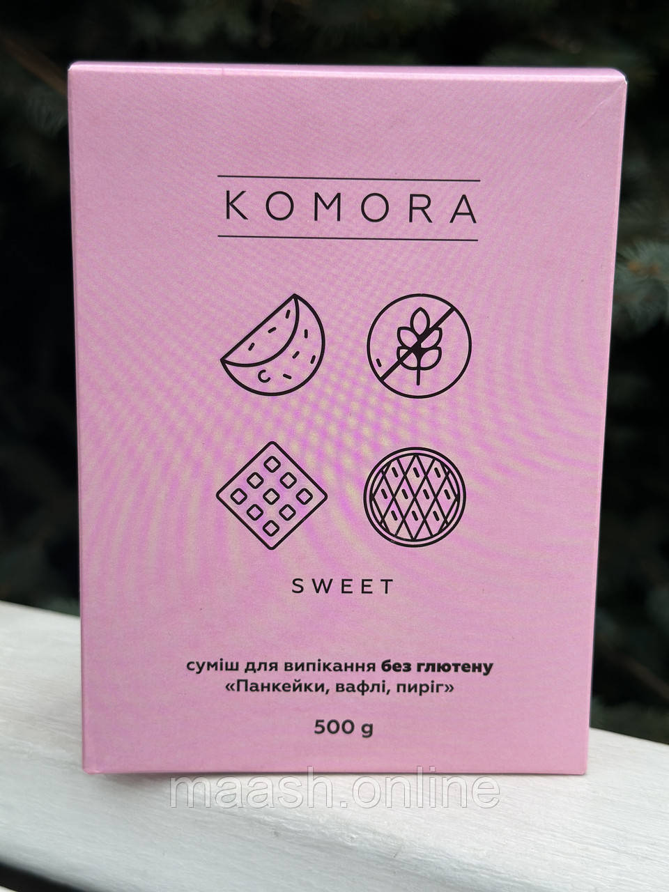 Суміш для випічки панкейків, пирогів, вафель без глютену KOMORA, 500г
