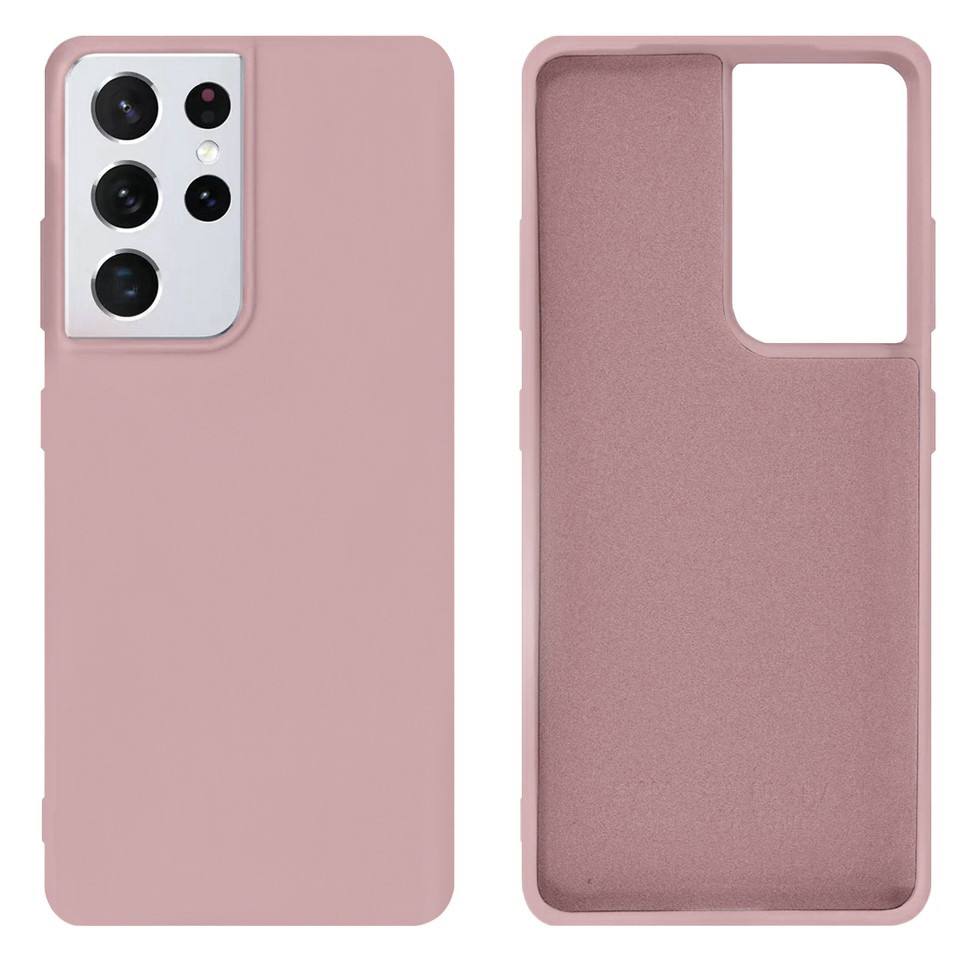 Чохол Silicone case Camera Protective для Samsung S21 Ultra (18) пудра Pink Sand