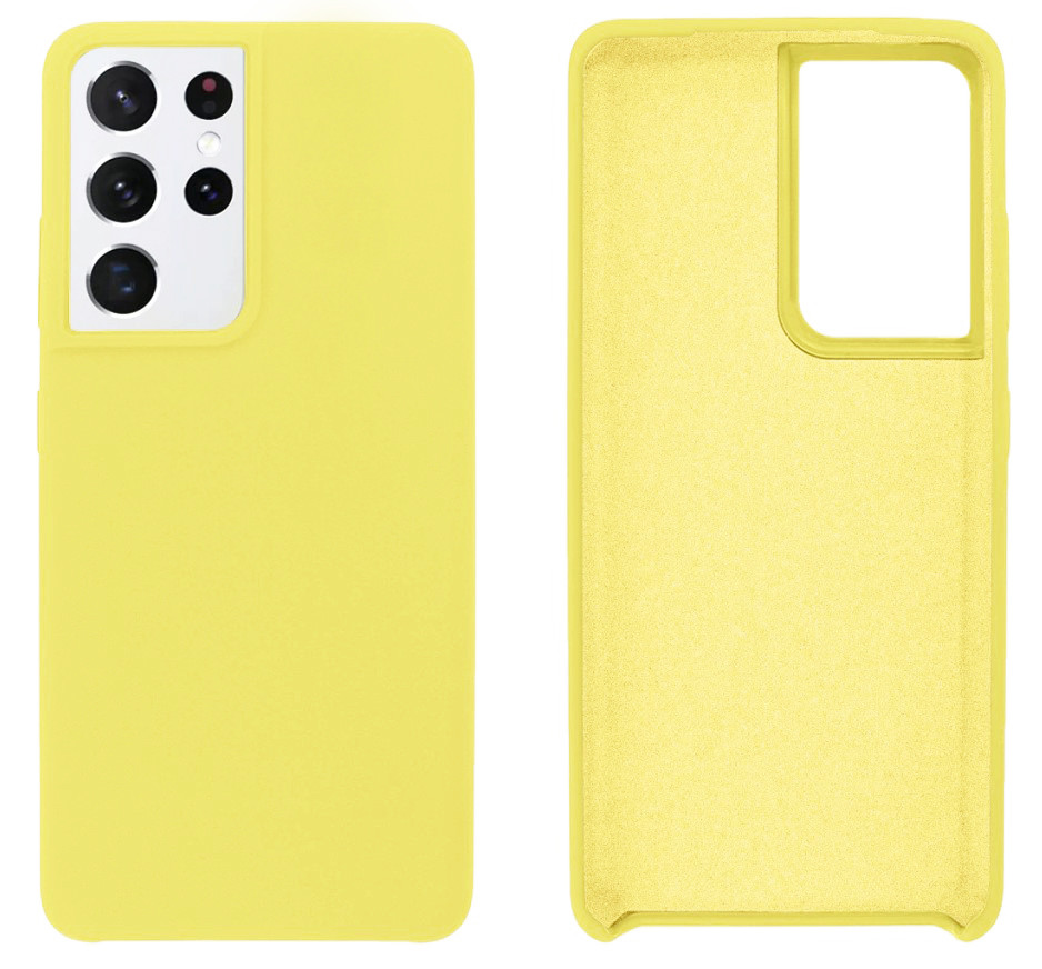 Чохол Silicone case Camera Protective для Samsung S22 Ultra (20) жовтий Yellow