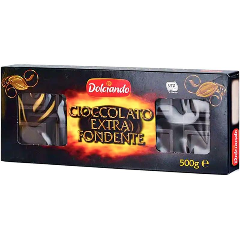 Чорний шоколад Dolciando Extra 500г