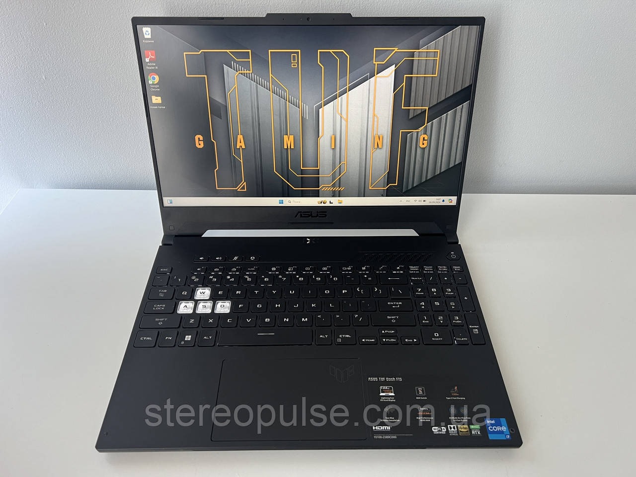 Ігровий ноутбук Asus TUF DASH F15 (FX517Z): i7-12650H/RTX3060 (6Gb)/16Gb DDR5/512Gb SSD