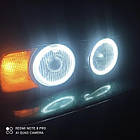 LED ангельські оченята на BMW E30/32/34 Білий + Оранжевий, фото 2