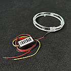 LED ангельські оченята на BMW E30/32/34 Білий + Оранжевий, фото 6