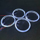 LED ангельські оченята на BMW E30/32/34 Білий + Оранжевий, фото 3