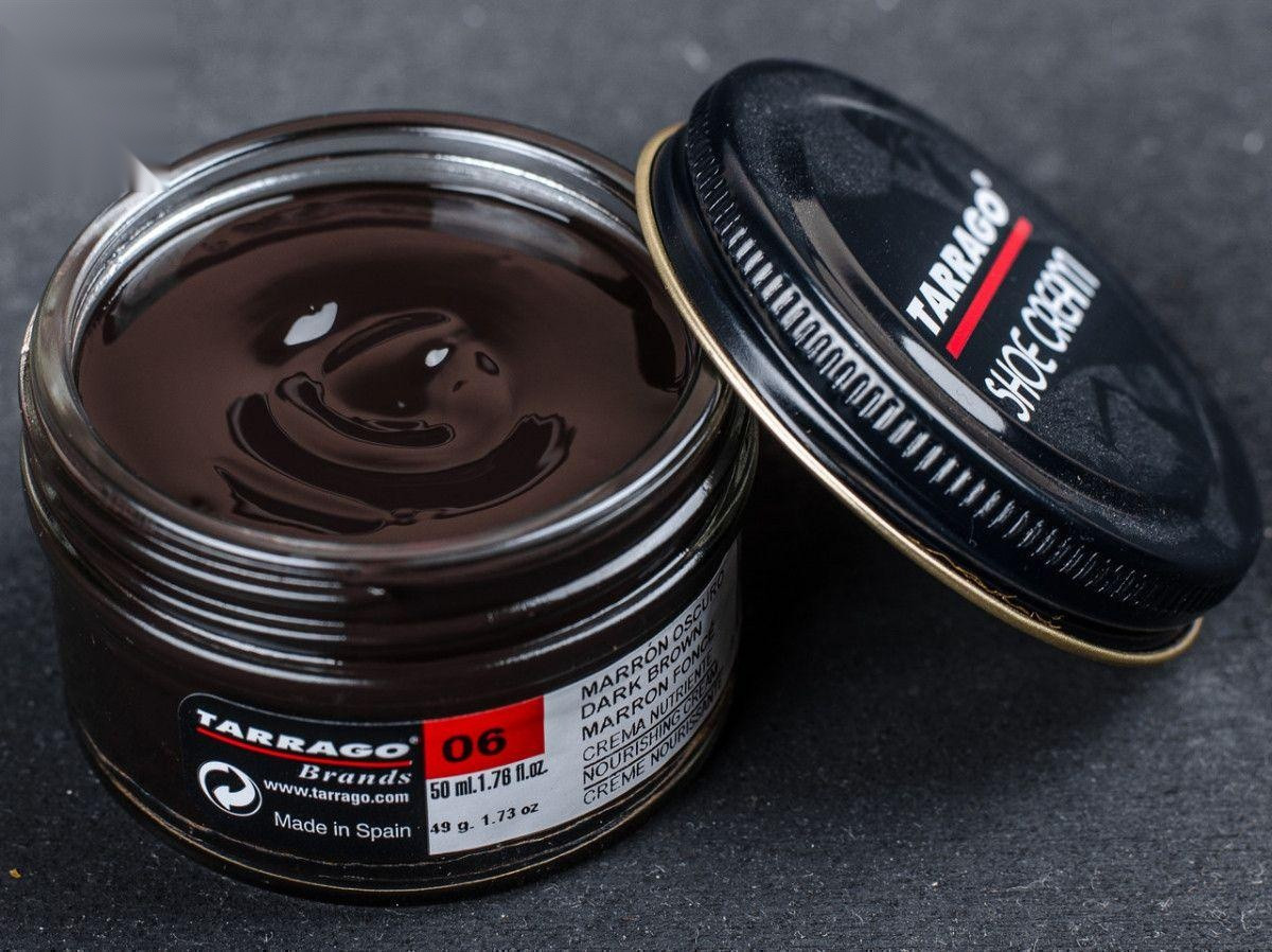 Крем для взуття темно-коричневий Tarrago Shoe Cream, 50 мл, (06)
