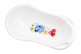 Ванночка для купання з малюнком 90*50*30 см ТехноК Білий