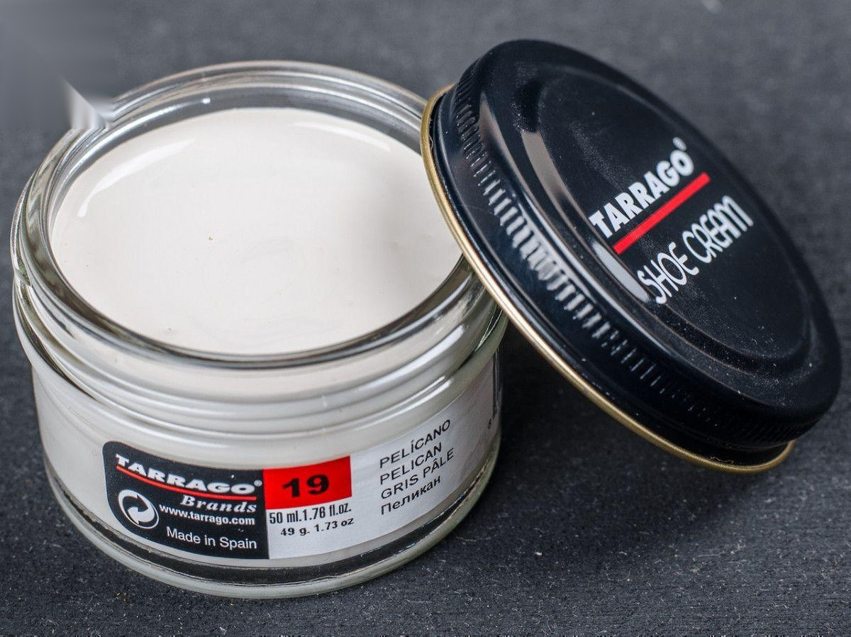 Крем кол.перламутровий пелікан для взуття з гладкої шкіри Tarrago Shoe Cream, 50 мл, (719)