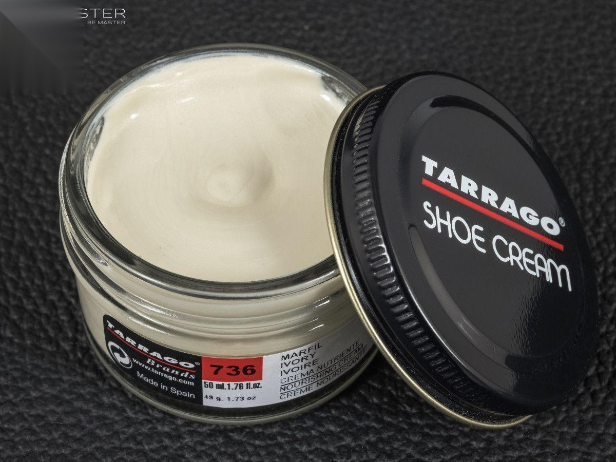 Крем кол.перламутровий слонова кістка для гладкої шкіри Tarrago Shoe Cream, 50 мл,  (736)