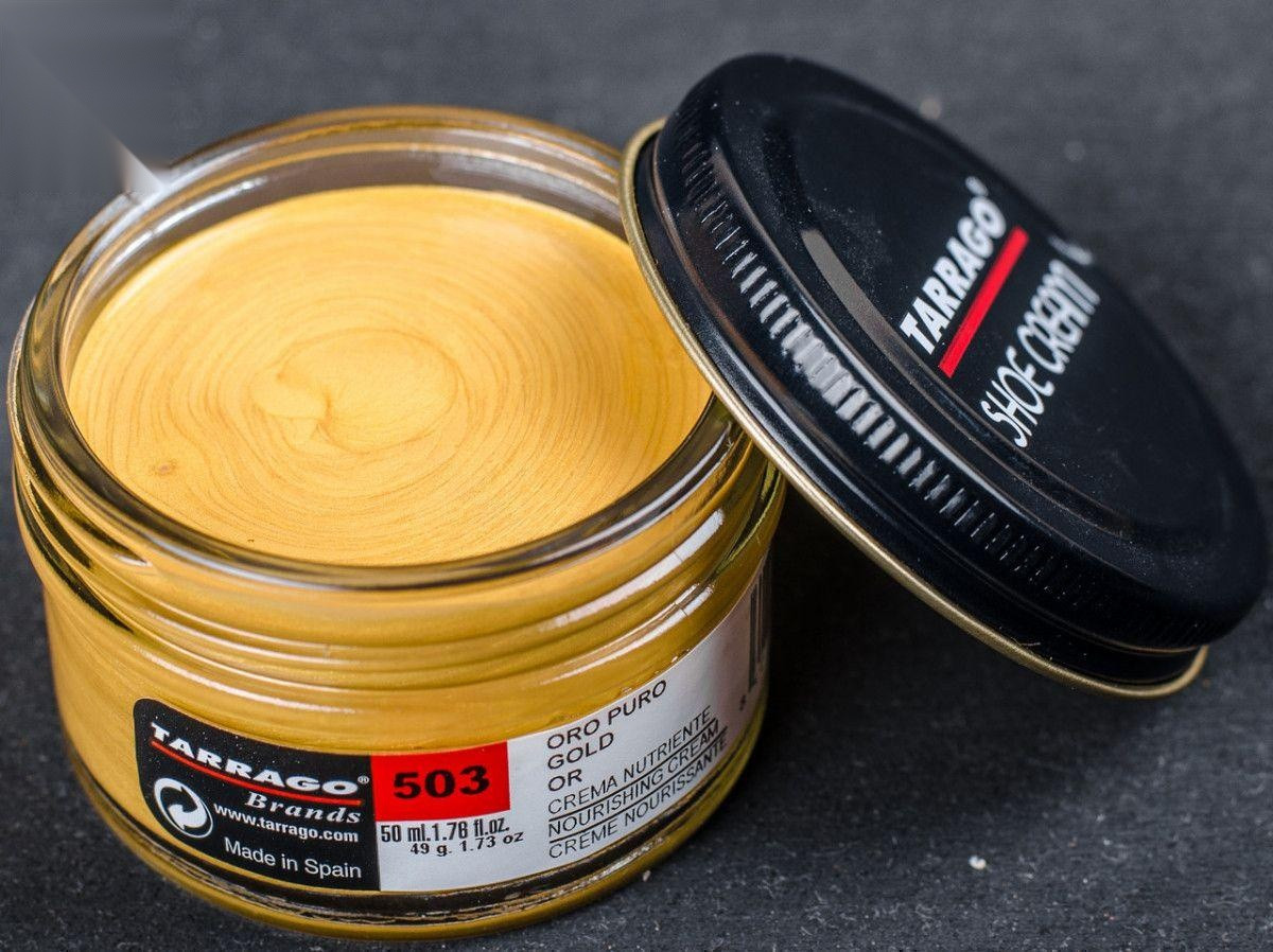 Крем кол.золотий металік для гладкої шкіри Tarrago Shoe Cream, 50 мл,  (503)