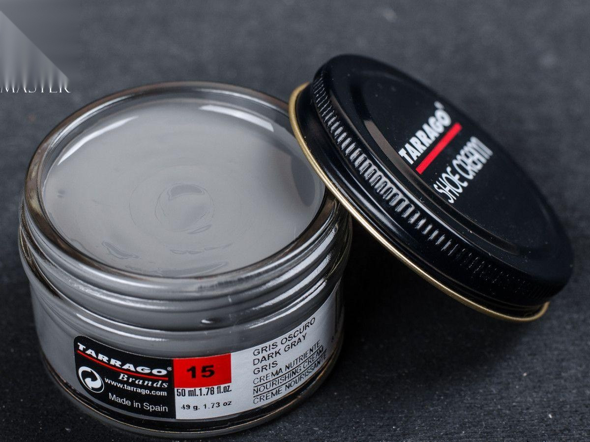 Крем темно-сірий для гладкої шкіри Tarrago Shoe Cream, 50 мл, (15)