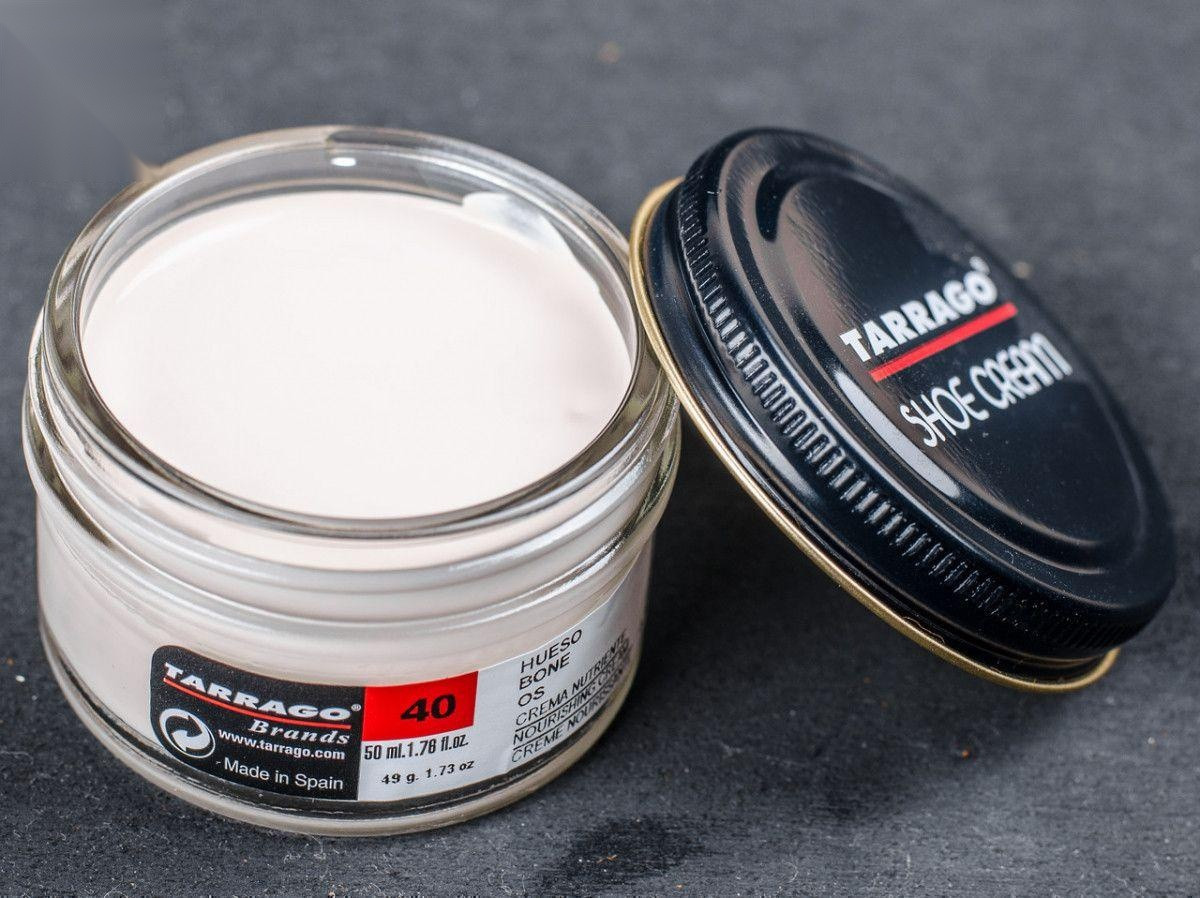 Крем для взуття слонова кістка Tarrago Shoe Cream, 50 мл, (40)