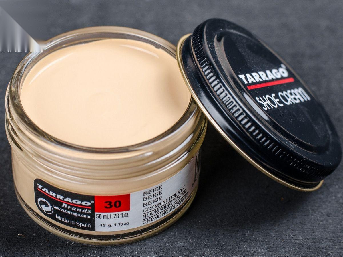 Крем бежевий для гладкої шкіри Tarrago Shoe Cream, 50 мл,(30)
