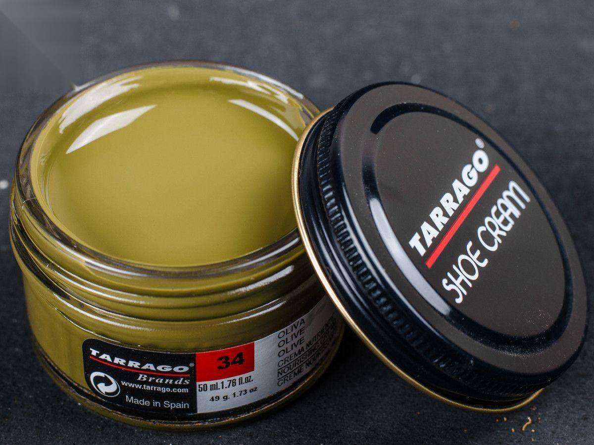 Крем для взуття кол.оливковий Tarrago Shoe Cream, 50 мл,(34)