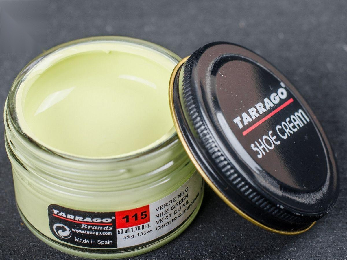 Крем світло-салатовий для взуття Tarrago Shoe Cream, 50 мл, (115)