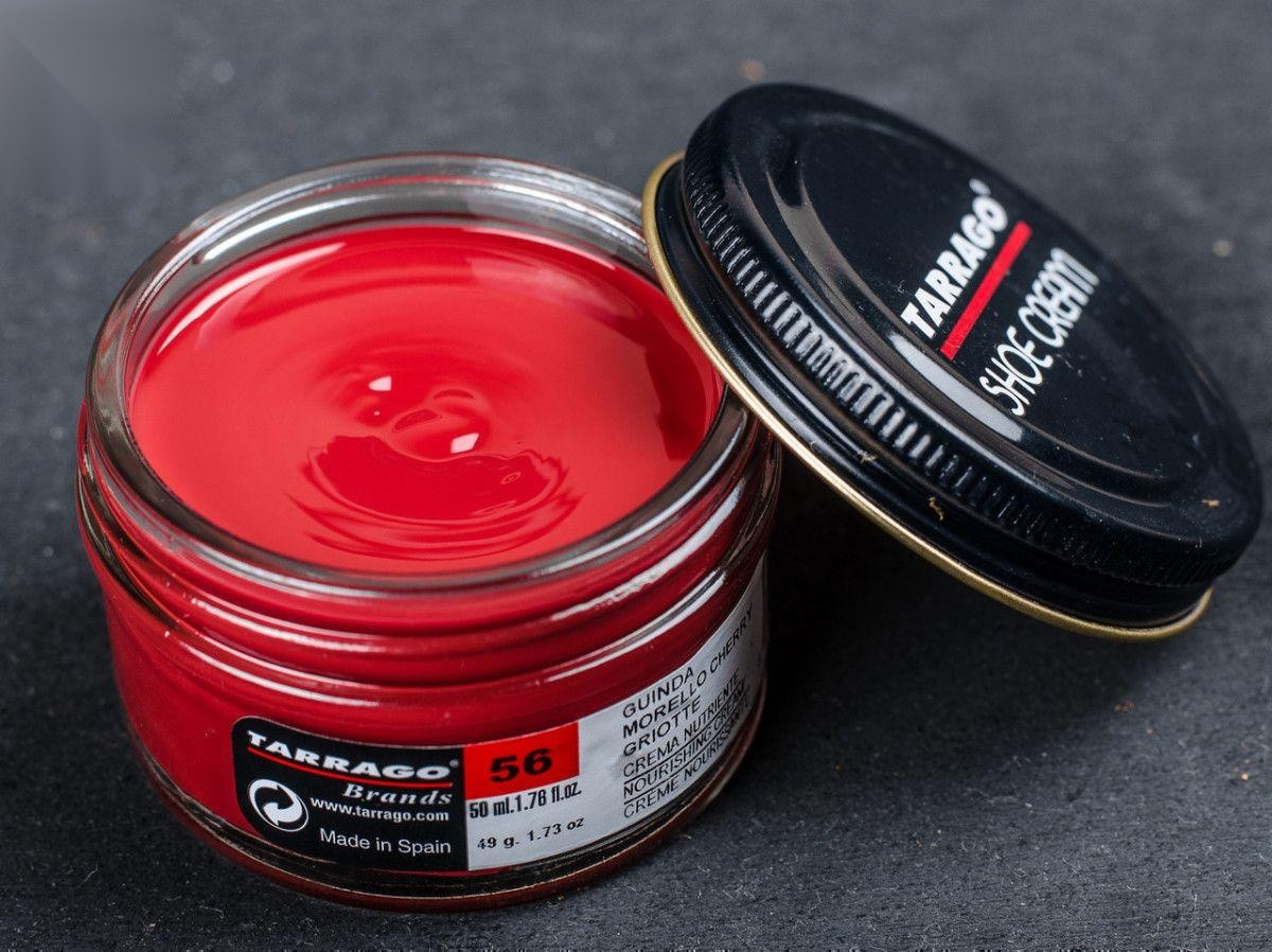 Крем для гладкої шкіри темно-вишневий Tarrago Shoe Cream, 50 мл,(56)