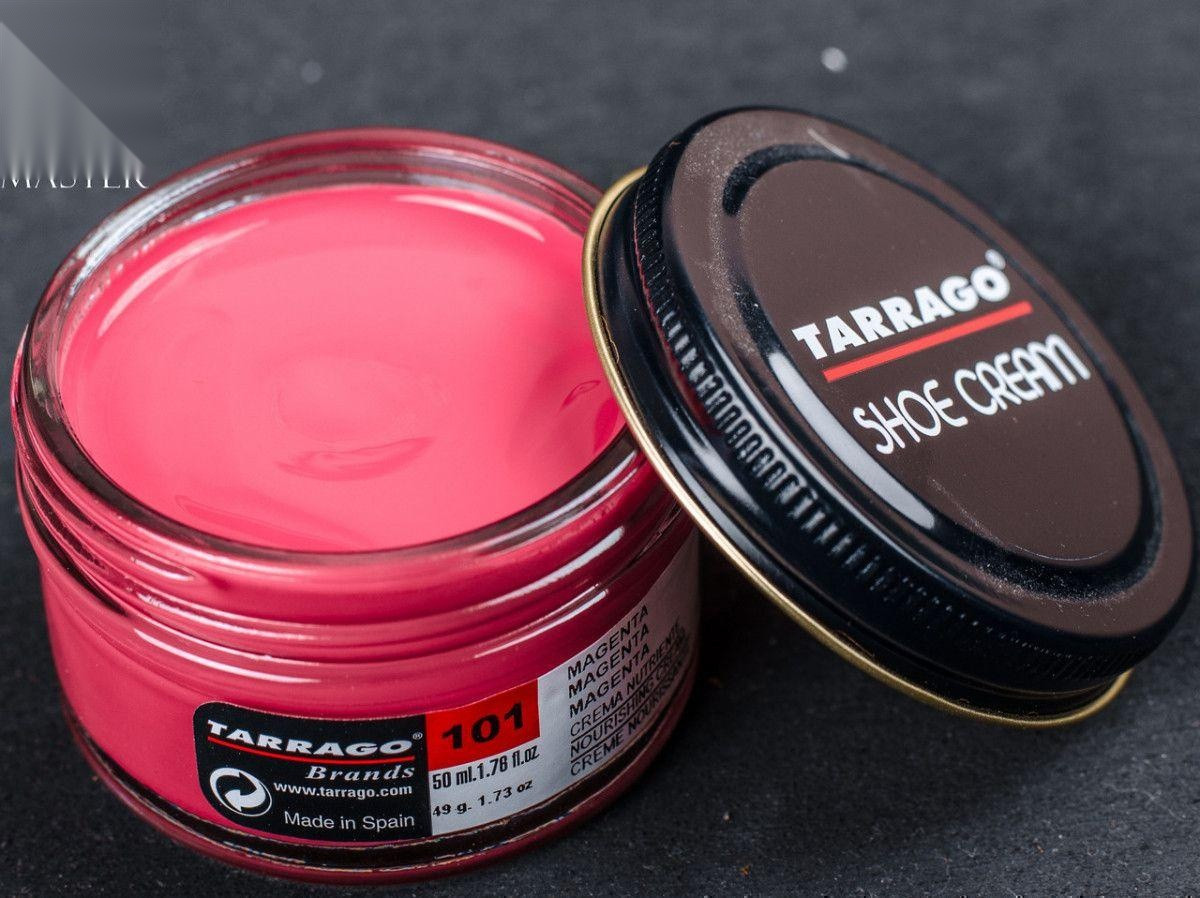 Крем для гладкої шкіри малиновий Tarrago Shoe Cream, 50 мл, (101)