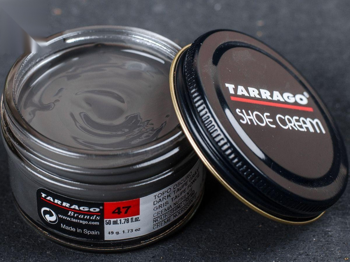 Крем для взуття темно-сірий Tarrago Shoe Cream, 50 мл,(47)