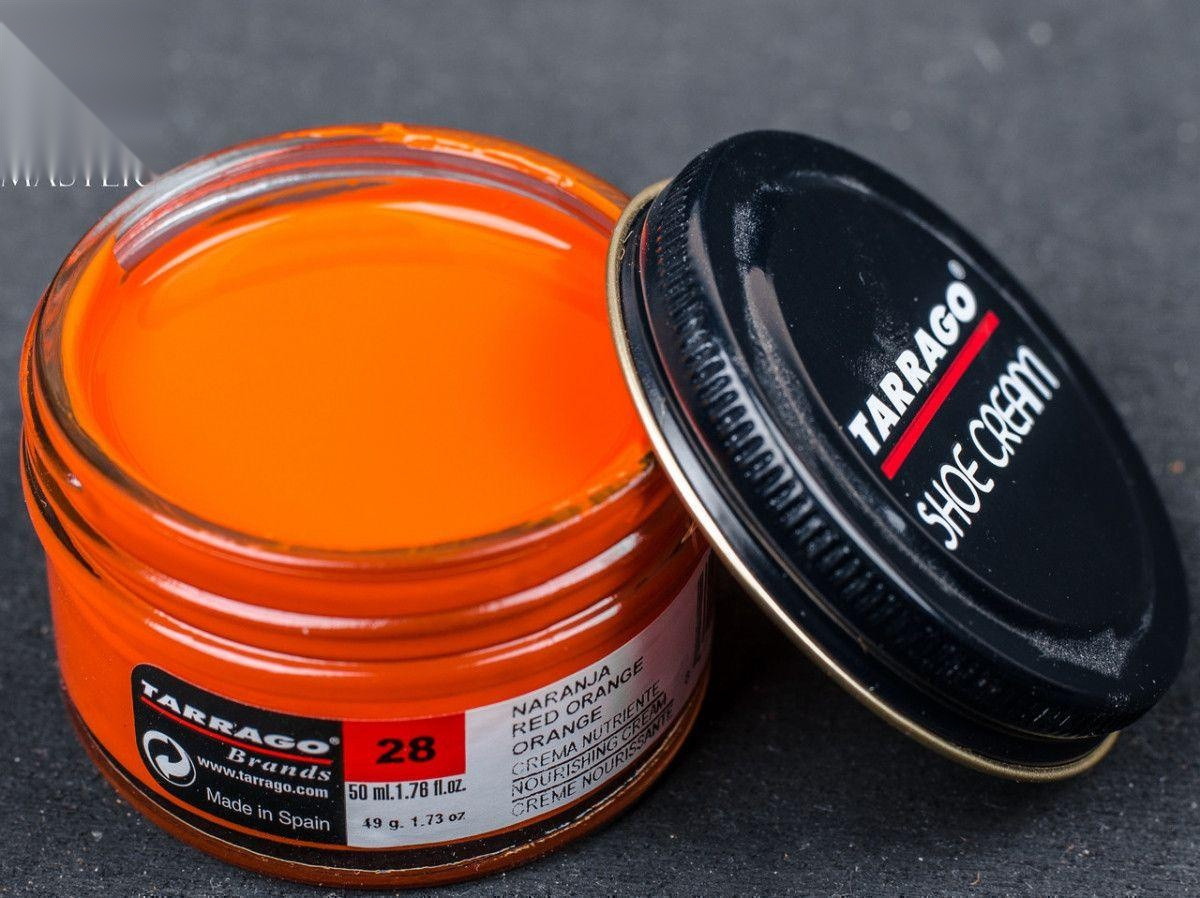 Крем для взуття кол.червоний апельсин Tarrago Shoe Cream, 50 мл, (28)