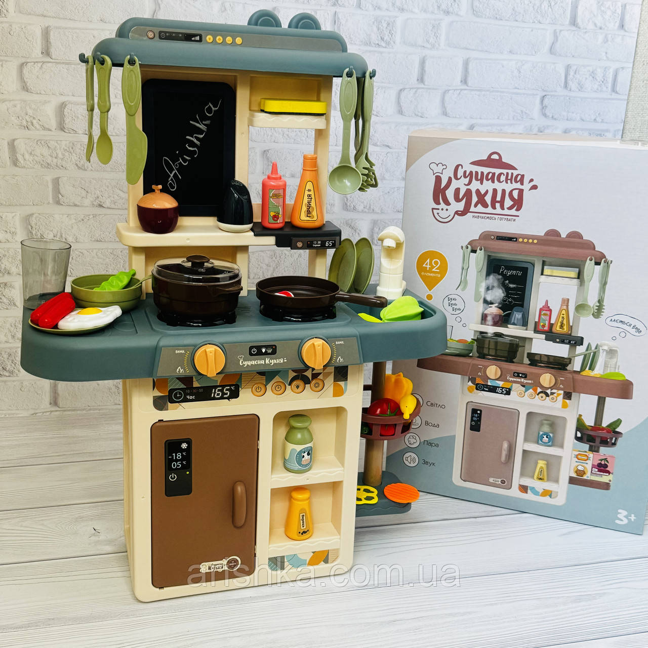 Дитяча ігрова кухня Modern Kitchen з водою, і духовкою, 42 предмети