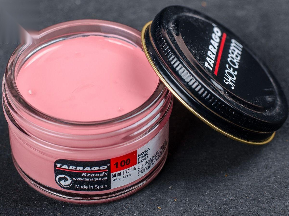 Крем для взуття рожевий Tarrago Shoe Cream, 50 мл,(100)