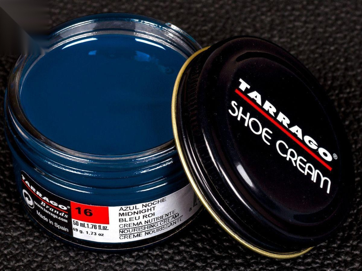 Крем синій для гладкої шкіри Tarrago Shoe Cream, 50 мл,(16)