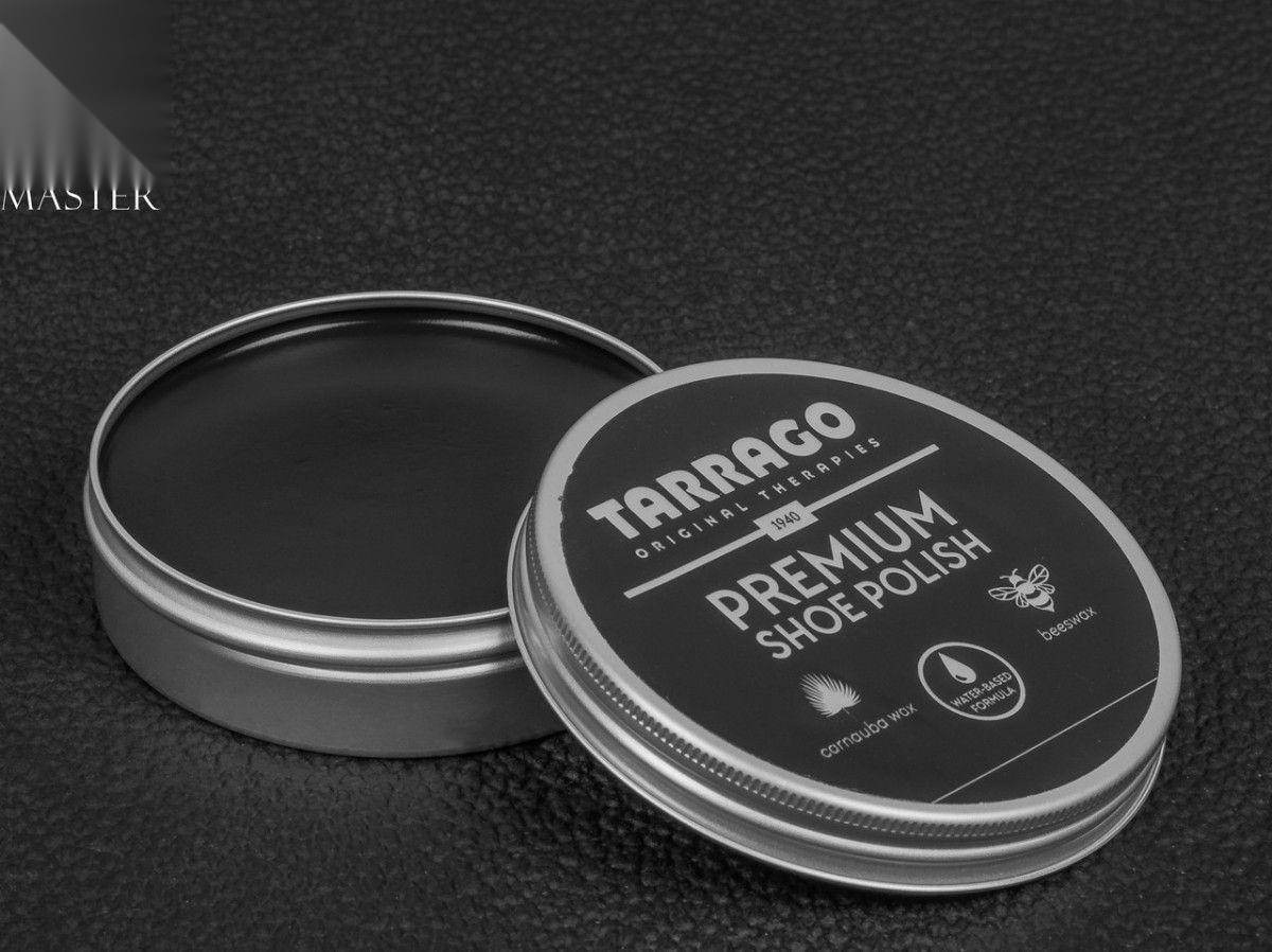 Крем-паста для взуття чорна Tarrago Premium Shoe Polish, 50 мл (18)