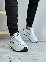 Чоловічі кросівки Nike M2K Tekno White Black Кеди Найк Текно шкіряні білі повсякденні демісезон В'єтнам, фото 6