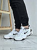 Чоловічі кросівки Nike M2K Tekno White Black Кеди Найк Текно шкіряні білі повсякденні демісезон В'єтнам, фото 7