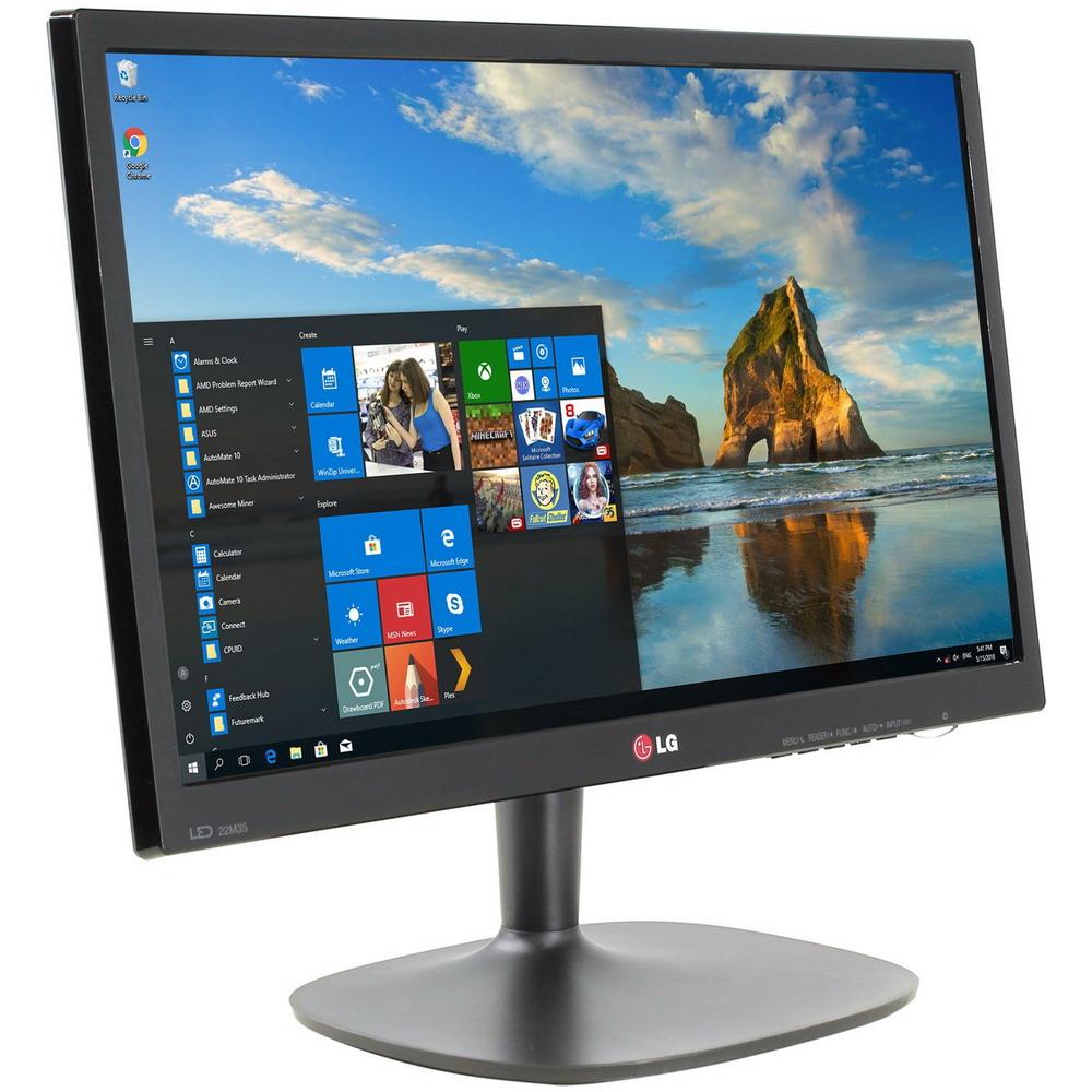 Монітор 22" FullHD 1920 * 1080 TN LG 22M35A LED VGA зовн.БЖ чорний бв A- Гар.12міс!