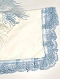 В'язаний конверт-ковдра для виписки з пологового будинку "Казка", блакитний, фото 2