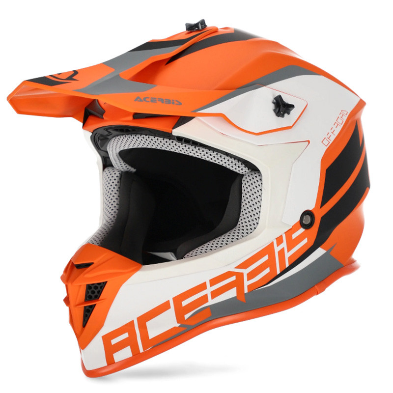 Мотошолом Acerbis LINEAR Orange White M