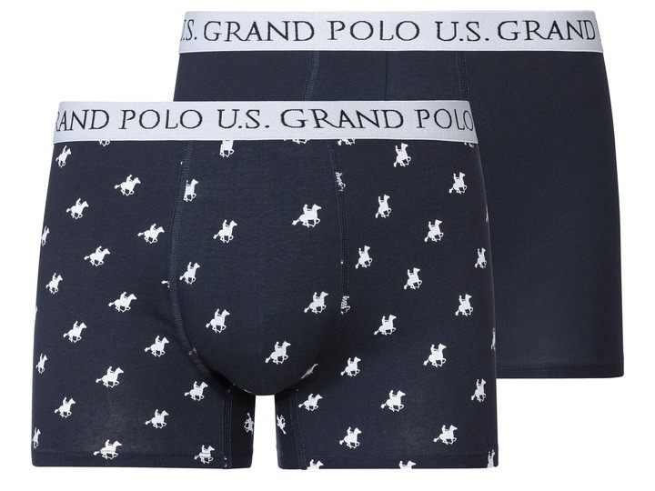 Комплект труси-боксери з 2 штук, розмір M, колір синій