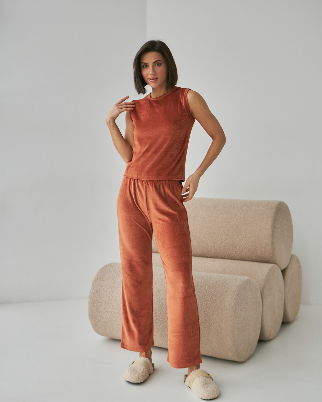 Домашній костюм майка+штани 0279/280 Barwa garments