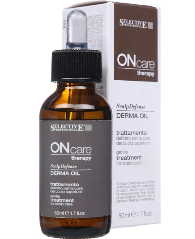 Олія Selective Professional Derma Oil Scalp Defense OnCare Догляд за шкірою голови 50 мл