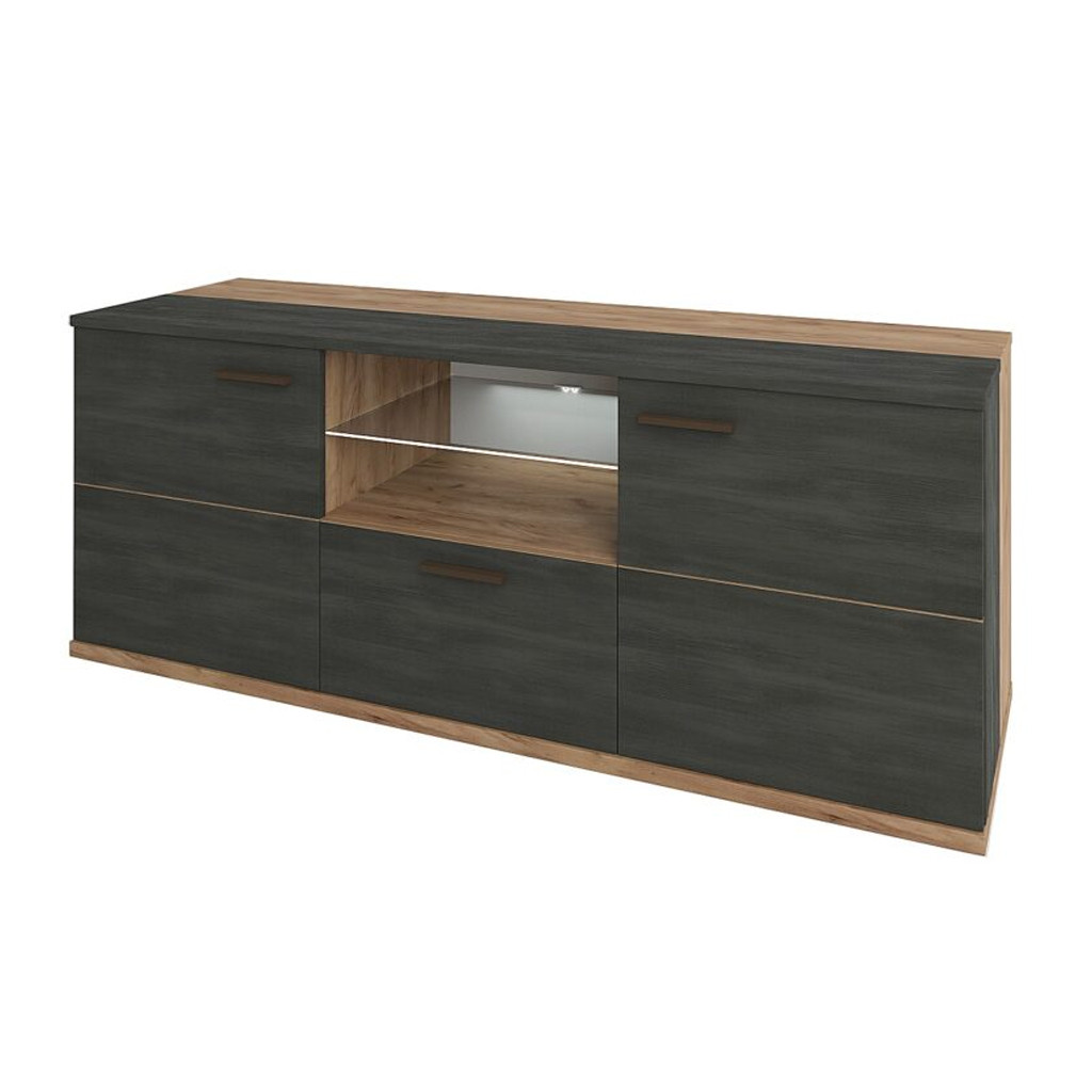 Стильна сучасна підлогова тв тумба під телевізор 2Д1Ш 130 см у вітальню зал спальню модерн Адель Сокме