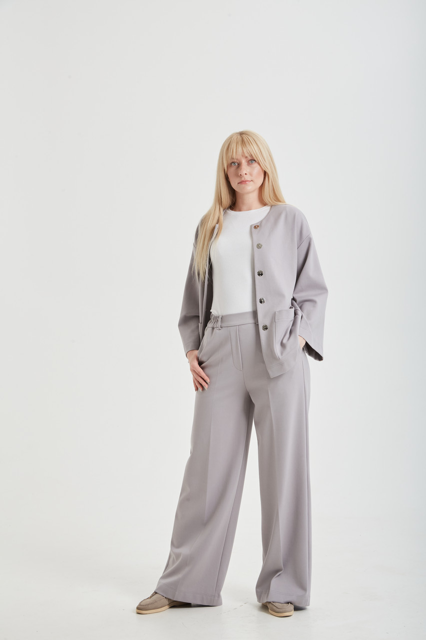 Жіночі штани Oversize сірого кольору