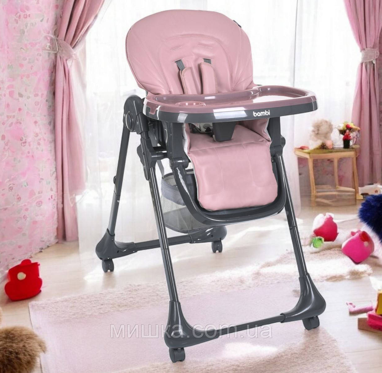 Дитячий стільчик-трансформер для годування M 3233L-G Pink, фото 1