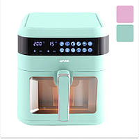 Аерофрітюрниця DMS HFG-7R XXL 1800 Вт 7 л мультипіч фритюрниця з гарячим повітрям R_2373 М'ятний