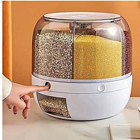 Органайзер 360 для сипучих продуктів та круп - органайзер з 6 контейнерів на 8л