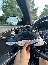 Чоловічі кросівки Nike M2K Tekno Black White Кеди Найк Текно шкіряні чорно-білі повсякденні демісезон, фото 6