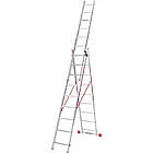 Драбина трисекційна розкладна Квітка Pro 3x10 6,7м (110-9310)