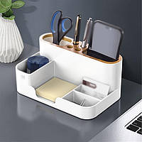 Офісний настільний органайзер для канцелярії ручок та маркерів олівців